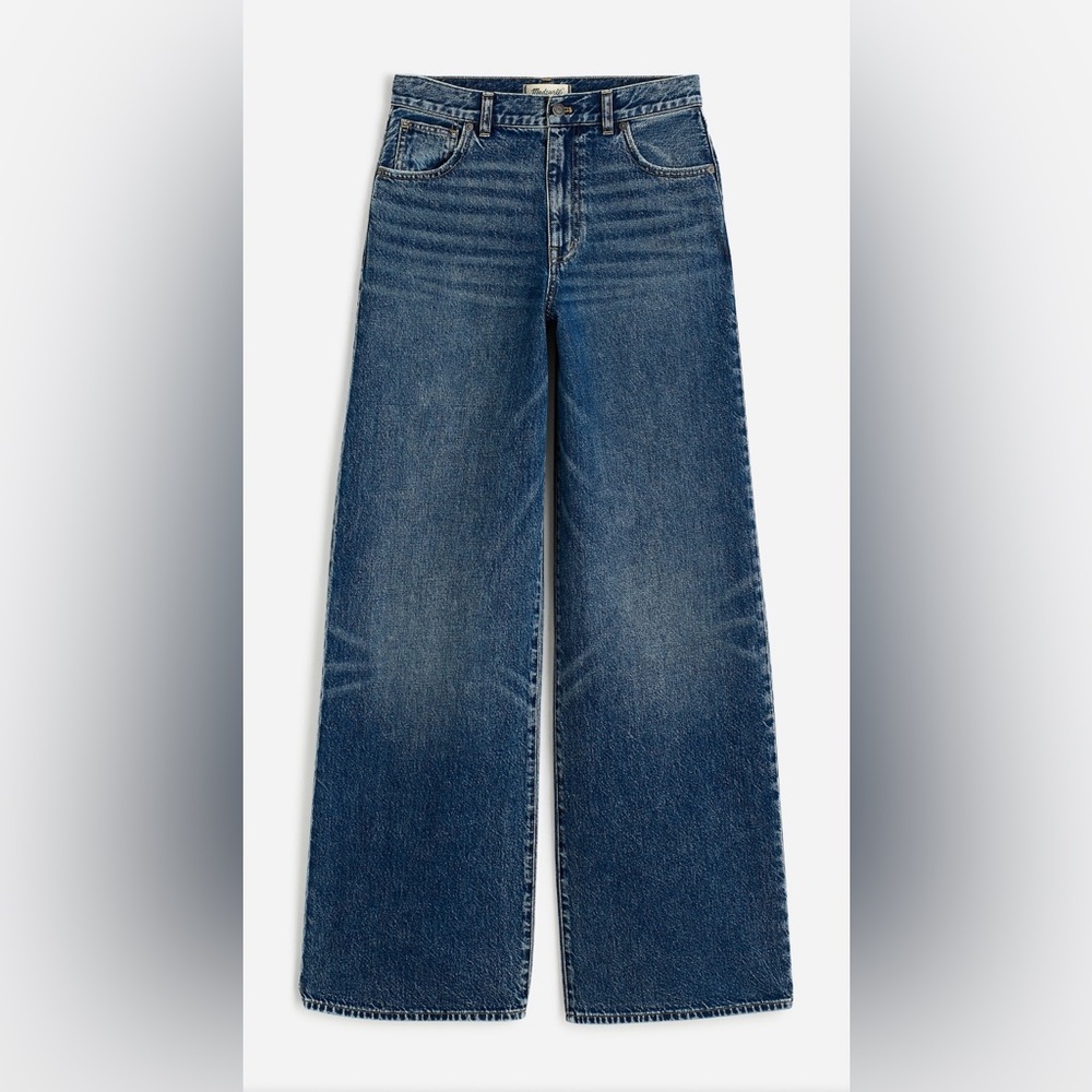 Madewell Superwide-Leg Jeans in Concho Wash Size 27